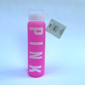 PINK VS  Glass Collegiate Water Bottle Pink